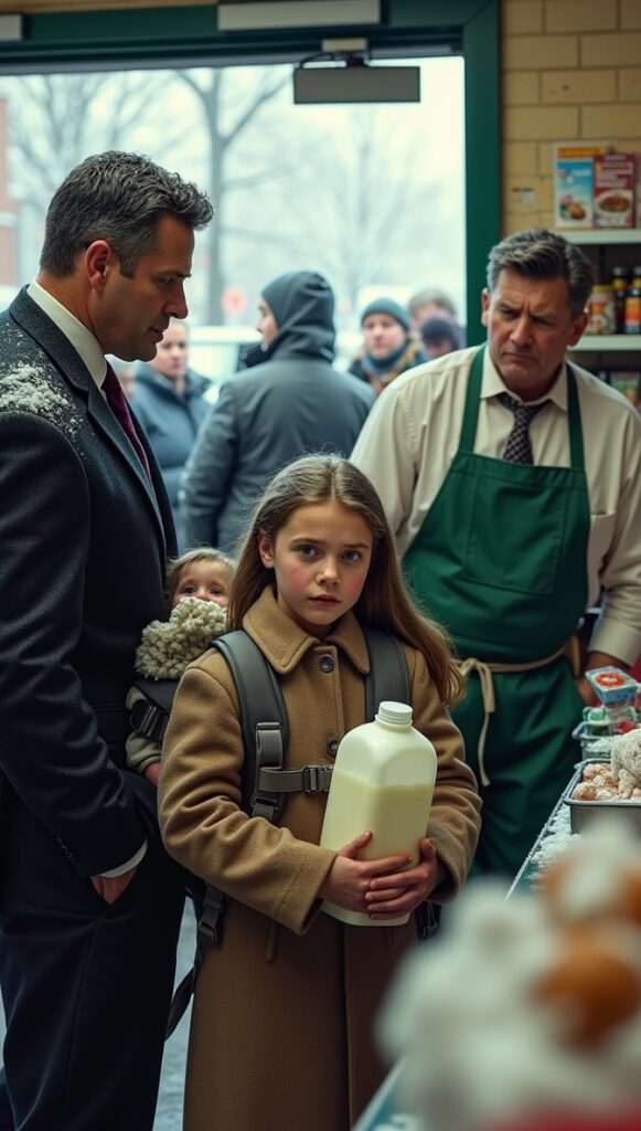 The Girl, the Milk, and the Millionaire Who Remembered Being Hungry- A heartbreaking encounter on a cold Chicago morning leads to a chain of choices that will change three lives forever